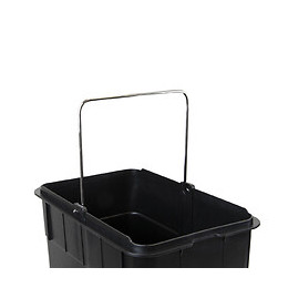 Emuca Poubelle Extérieure À 3 Compartiments De 9 Litres, Acier Inoxydable