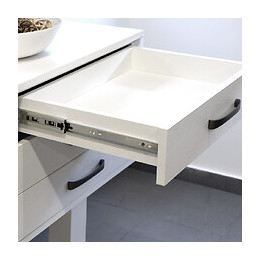 Emuca Paire De Coulisses Pour Tiroires, À Billes, 45 X 350 Mm, À Sortie Totale, Zingué