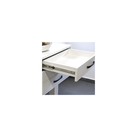 Emuca Paire De Coulisses Pour Tiroires, À Billes, 45 X 350 Mm, À Sortie Totale, Zingué