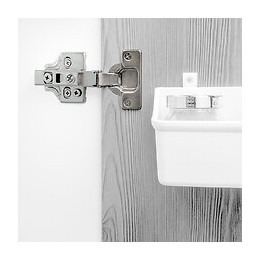 Emuca Charnière, D. 35 Mm, Coudée, Fermeture Amortie, Ouverture 100º, Avec Embase, 20 Ut.