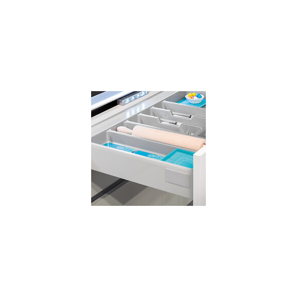 Emuca Range-couverts Pour Tiroirs De Cuisine, Module 700 Mm, Plastique, Gris