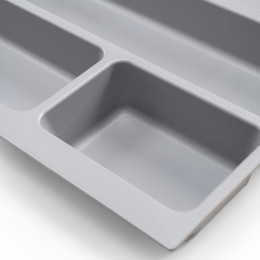 Emuca Range-couverts Pour Tiroirs De Cuisine, Module 500 Mm, Plastique, Gris