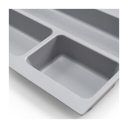 Emuca Tapis Antidérapant Pour Tiroirs De Cuisine, Plastique, Gris, 20 M
