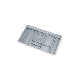 Emuca Range-couverts Optima Pour Tiroirs De Cuisine, Module 900 Mm, Plastique, Gris