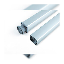 Emuca Pied Pour Table, Carré, Réglable 710 -730 Mm, Aluminium, Anodisé Mat