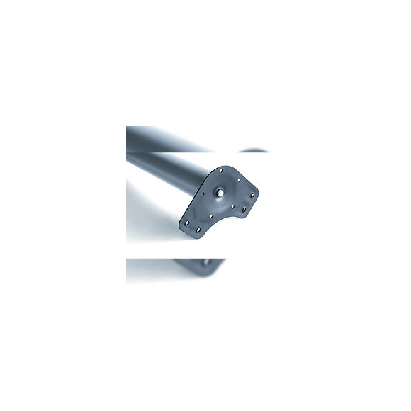 Emuca Pieds Pour Table, D. 60 Mm, Réglable 830 - 850 Mm, Acier, Gris Métallisé, 4 Ut.