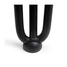 Emuca Jeu De Quatre Pieds Hairpin De 3 Barres Pour Table, Hauteur 710 Mm, Peints En Noir.