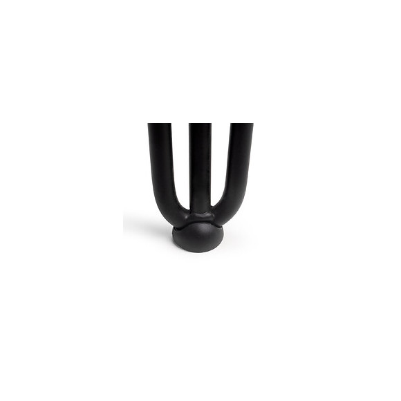 Emuca Jeu De Quatre Pieds Hairpin De 3 Barres Pour Table, Hauteur 710 Mm, Peints En Noir.