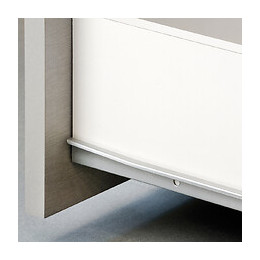 Emuca Paire De Coulisses À Roulettes Pour Tiroirs, Fermeture Avec Chute, 800 Mm, Sortie Partielle, Gris Métallisé, 5 Ut.