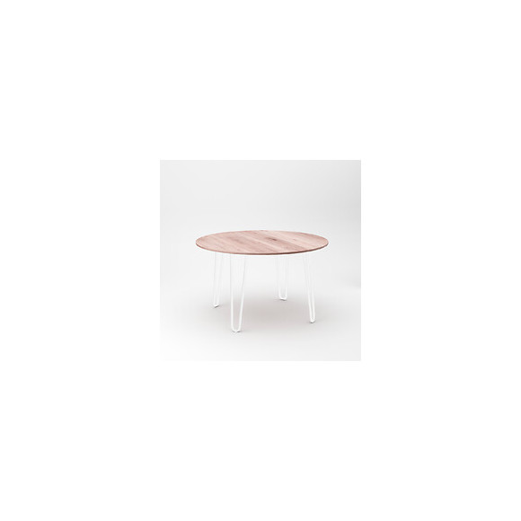 Emuca Jeu De Quatre Pieds Hairpin De 2 Barres Pour Table, Hauteur 400 Mm, Peints En Blanc.