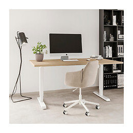 Emuca Table Motorisée À Hauteur Réglable, Acier, Noir