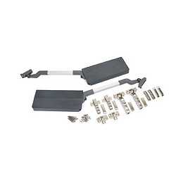 Emuca Compas Agile Flap Pour Portes Relevables Doubles, 7,8-13 Kg, Module H 590mm, Acier Et Plastique, Gris Anthracite