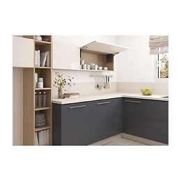 Emuca Compas Pour Portes Relevables, Force 1.600 - 3.600, Acier Et Plastique, Gris Anthracite