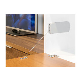 Emuca Mécanisme Pour Portes Relevables Microwinch, 10 Kg, Acier Et Plastique, Gris