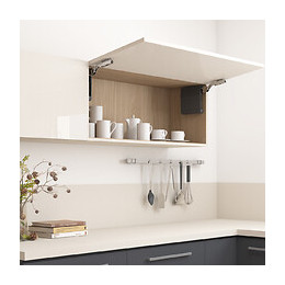 Emuca Compas Pour Portes Relevables, Force 960-2.350, Acier Et Plastique, Blanc