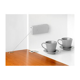 Emuca Mécanisme Pour Portes Relevables Microwinch, 14 Kg, Acier Et Plastique, Gris