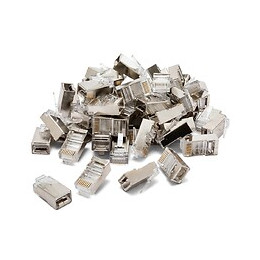 100 Connecteurs À Sertir Cat6 Ftp - Blindés