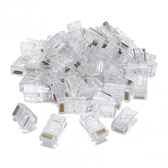 100 Connecteurs À Sertir Cat5 Utp