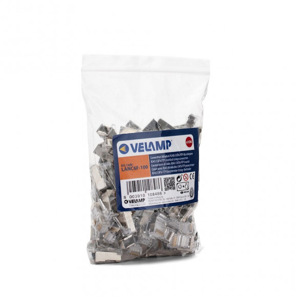 100 Connecteurs À Sertir Cat6 Ftp - Blindés