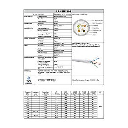 Câble Réseau Cat5e Ftp 305mt En Pull Box. Certifié Cpr