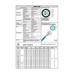 Câble Réseau Cat6 Ftp 305mt En Pull Box. Certifié Cpr