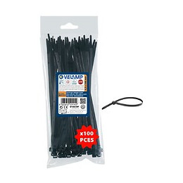 Colliers De Fixation En Nylon. Noirs.    4,8x300 - 100pces