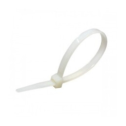 Colliers De Fixation En Nylon. Blancs.   2,5x100 - 100pces