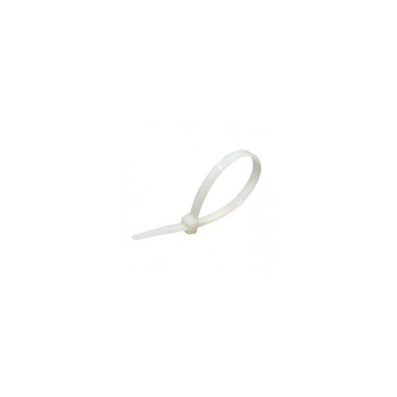 Colliers De Fixation En Nylon. Blancs.   2,5x100 - 100pces