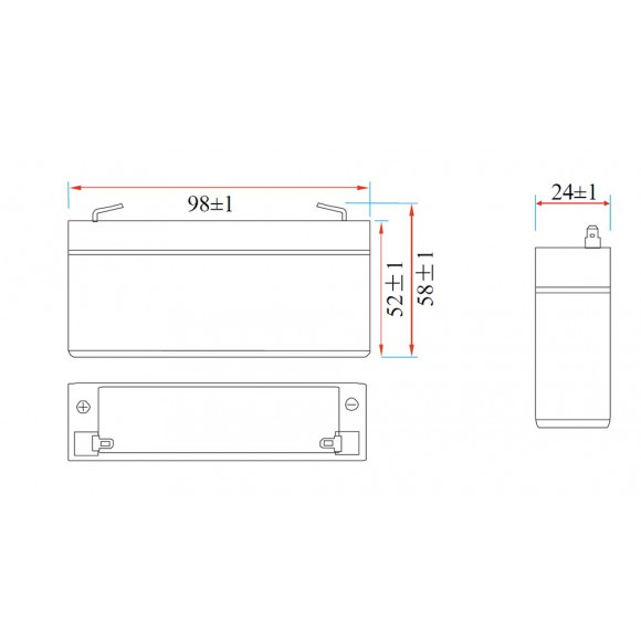 Batterie Rechargeable Au Plomb 6v 1.3 Ah
