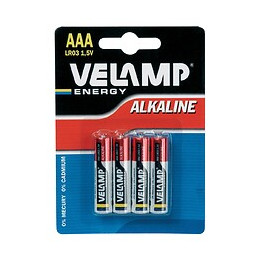 Pile Alcaline Mini Stylet Lr03 Aaa, 1,5v - Blister De 4