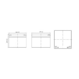 Batterie Rechargeable Au Plomb, Connexions Faston, 12v 26ah