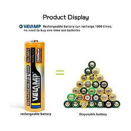 4 Piles Rechargeables Ni-mh Aaa1000 Mah