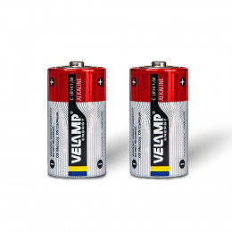 Pile Alcaline, Demi Torche Lr14 C, 1.5v, 2 Pièces