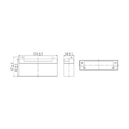 Batterie Rechargeable Au Plomb, Connecteurs Faston, 6v 3.2ah