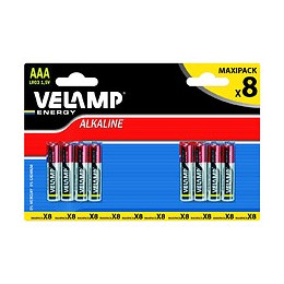 Pile Alcaline Mini Stilo Lr03 Aaa 1.5v - Blister De 8