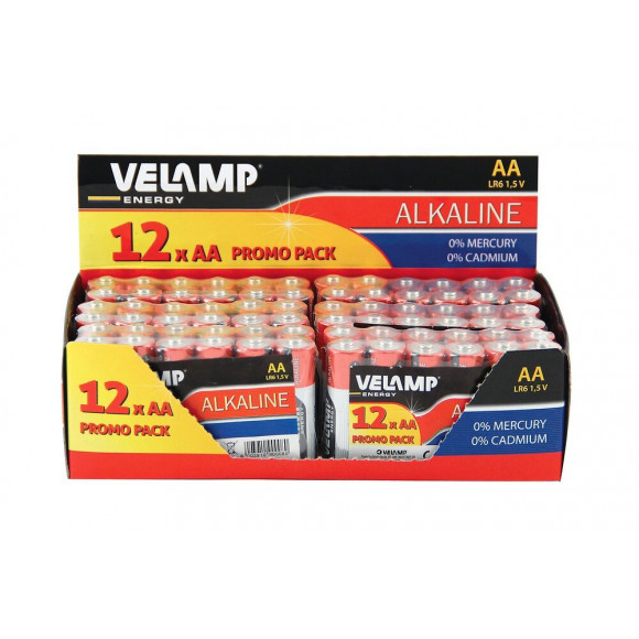 Mulitpack De 12 Piles Alcalines Stilo Lr6 Aa, 1,5v, Longue Durée