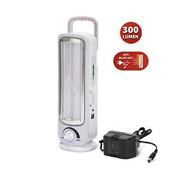 Twix: Lampe Portative Rechargeable Anti-coupures D'électricité, 2 Tubes Led 300lm 23cm