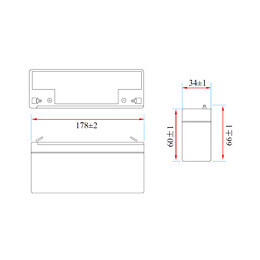 Batterie Rechargeable Au Plomb 12v 2.2 Ah