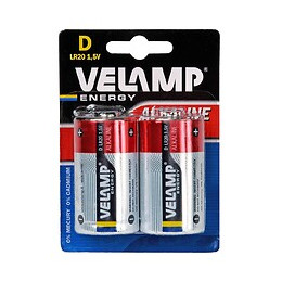 Pile Pour Lampe De Poche Alcaline, Lr20 D, 1,5v. 2 Pièces