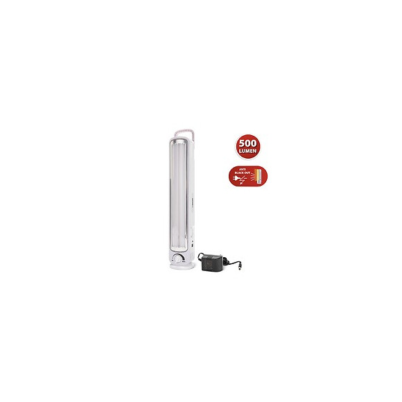 Twix: Lampe Portative Rechargeable Anti-coupures D'électricité, 2 Tubes Led 500lm 43cm