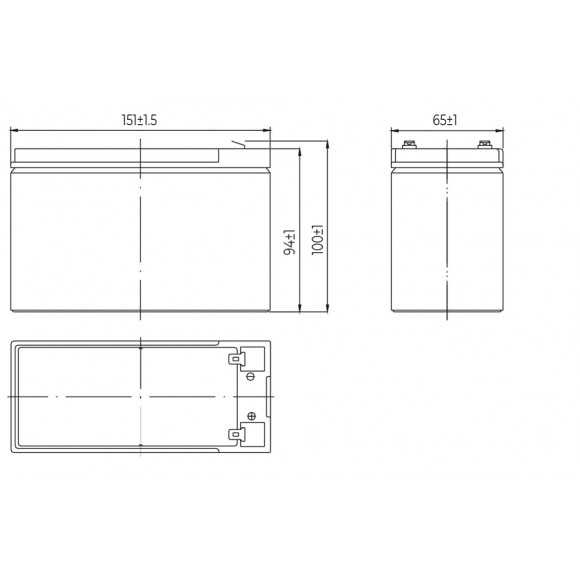 Batterie Rechargeable Au Plomb, Connexions Faston, 12v 9ah