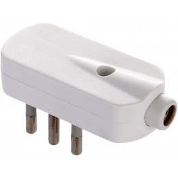 Fiche Italienne Coudée 90 °, 2p + T, 16a, Gain De Place