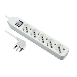 Multiprise Italienne 5 Entrées, Câble De 1,5 M Et Prise Compacte