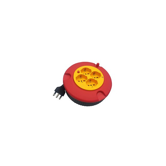 Enrouleur De Câble Domestique 4 Prises, Câble H05vv-f3g1.0mm2, 5m, Ce