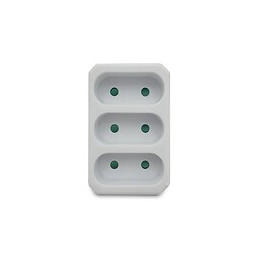 Multiprise 3 Prises Électriques Frontales 3x6a