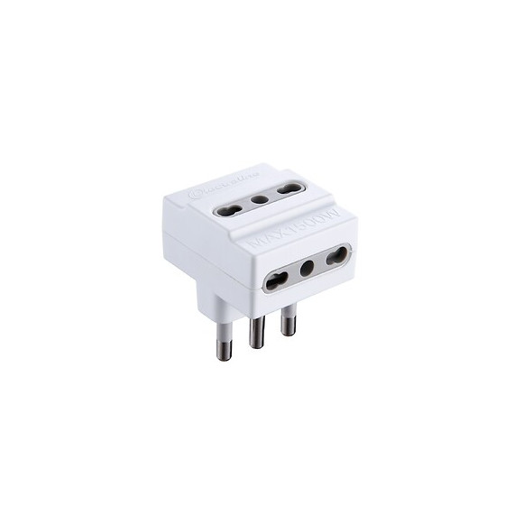 Adaptateur Italien: 3 Prises Bivalentes 10/16 A Et Grosse Fiche 16a
