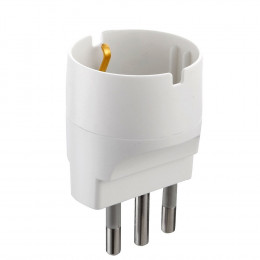 Adaptateur Italien: Prise Schuko Vers Grosse Fiche 16a