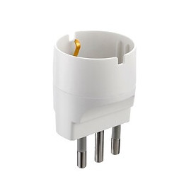 Adaptateur Italien: Prise Schuko Vers Grosse Fiche 16a