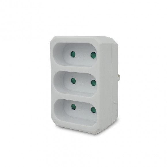 Multiprise 3 Prises Électriques Frontales 3x6a