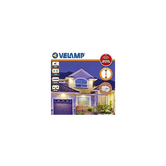 Détecteur De Mouvements Infra-rouges, Ip44. Noir